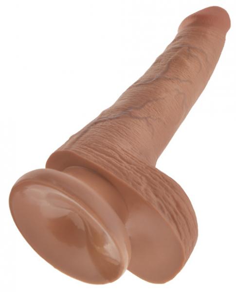 King Cock 6 Inches Cock With Balls Tan Dildo