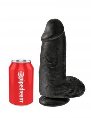King Cock Chubby 9 Inches Black Dildo