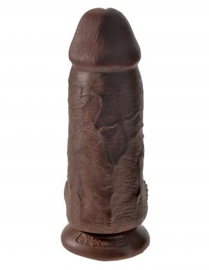 King Cock Chubby 9 Inches Brown Dildo