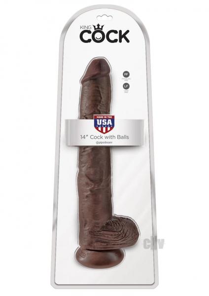 King Cock 14" Cock Brown