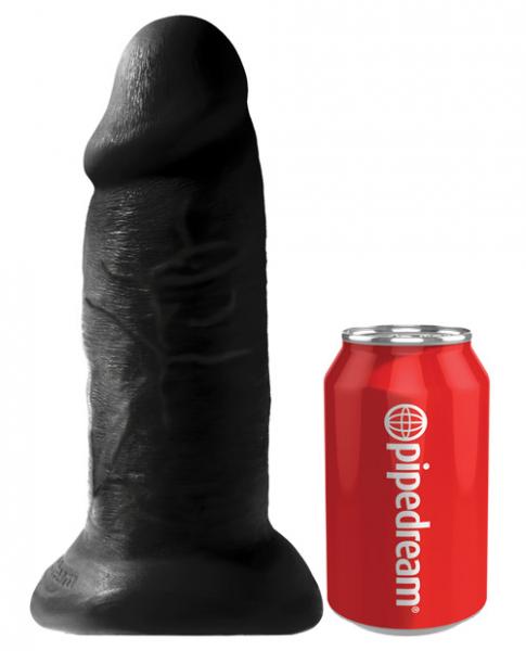 King Cock 10" Chubby Dildo Black