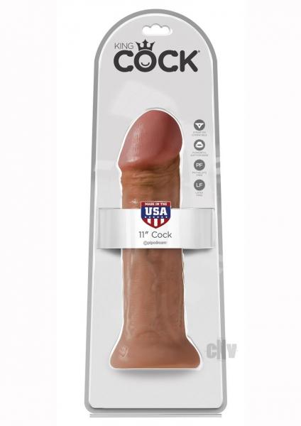 King Cock 11" Dildo Tan