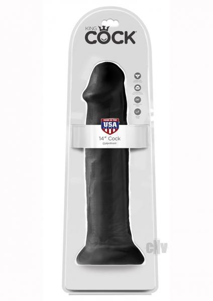 King Cock 14" Dildo Black