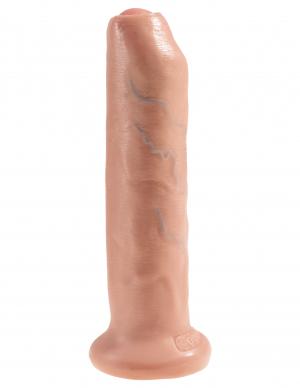 King Cock 7 Inches Uncut Dildo Beige
