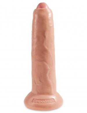 King Cock 9 Inches Uncut Dildo Beige