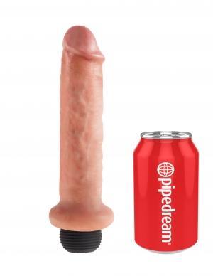 King Cock 7 Inches Squirting Dildo Beige