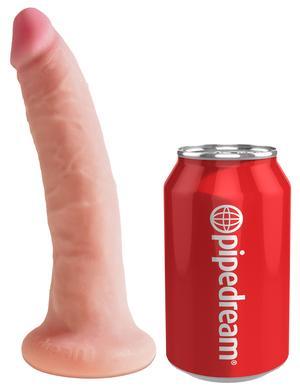 King Cock Dual Density 7 Inches Cock Beige Dildo