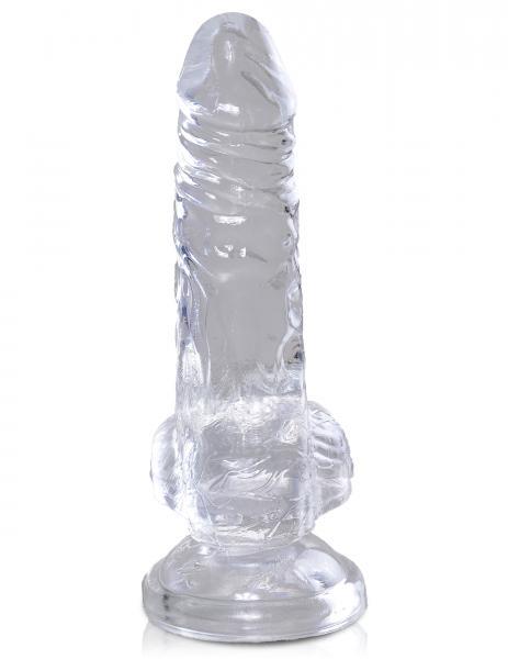 King Cock Clear 4 Inches Cock With Balls