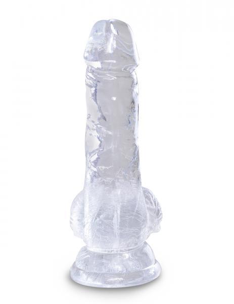 King Cock Clear 5 Inches Cock With Balls
