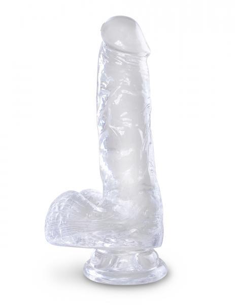 King Cock Clear 6 Inches Cock With Balls