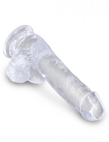 King Cock Clear 6 Inches Cock With Balls