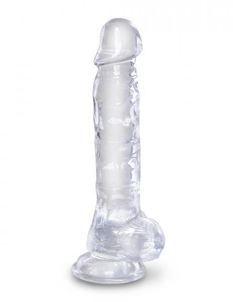 King Cock Clear 8 Inches Cock With Balls