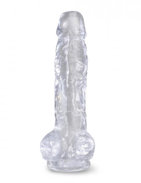 King Cock Clear 8 Inches Cock With Balls