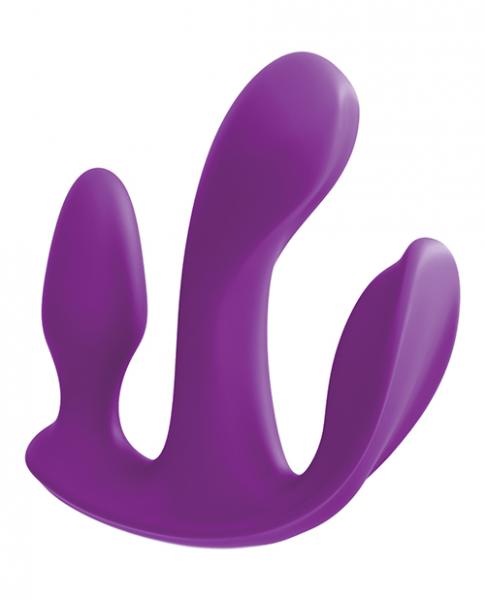 3 Some Total Ecstasy Silicone Vibrator Purple