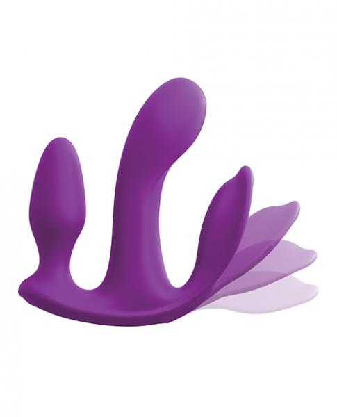 3 Some Total Ecstasy Silicone Vibrator Purple