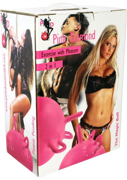 Pink Diamond Magic Ball Single Dildo