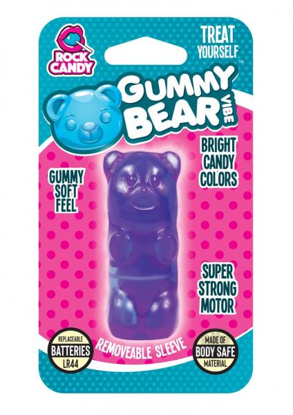 Rock Candy Gummy Bear Vibe Blister Purple Bullet Vibrator