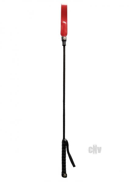 Rouge Long Riding Crop Slim Tip 24 Inches Red