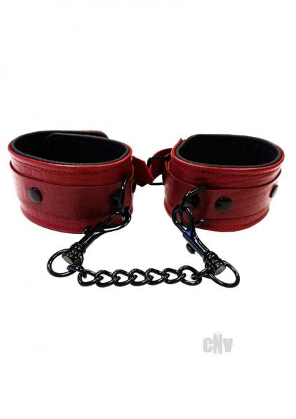 Rouge Anaconda Ankle Cuff Burg/Blk