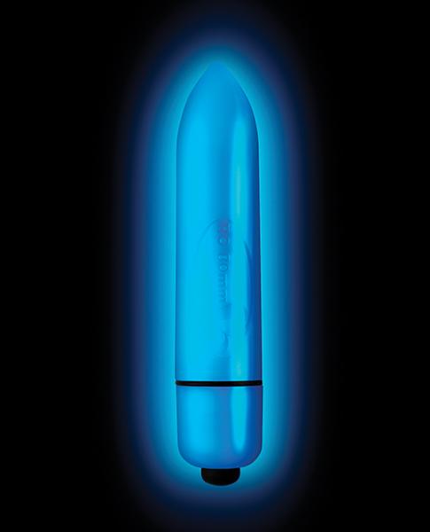 Neon Nights Glow In The Dark Blue Laser Bullet Vibrator