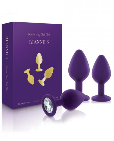 Rianne S Booty Plug Set 3 X Purple