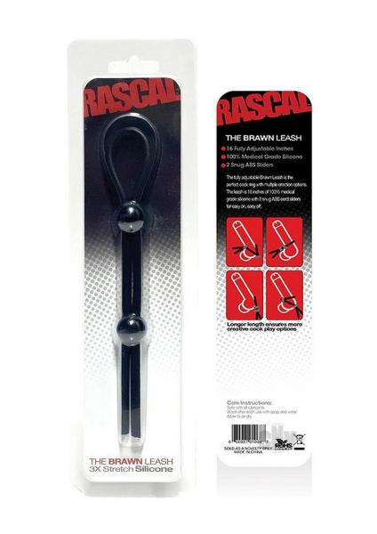 Rascal Brawn Cock Leash Black
