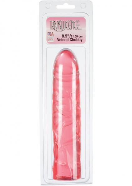 Translucence Veined Chubby 8.5 Inch Pink
