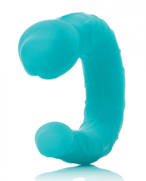 Silicone Double Dong Ac/Dc Dong Teal Blue