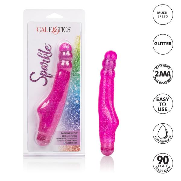 Sparkle Radiant Ripple Purple Vibrator