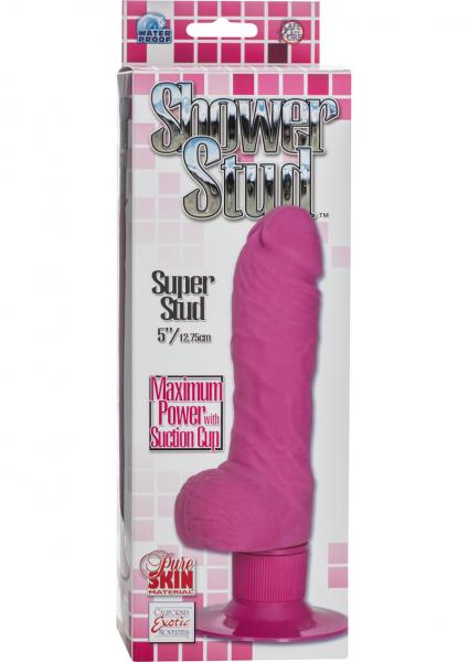 Shower Stud Super Stud Vibrating Dildo Pink