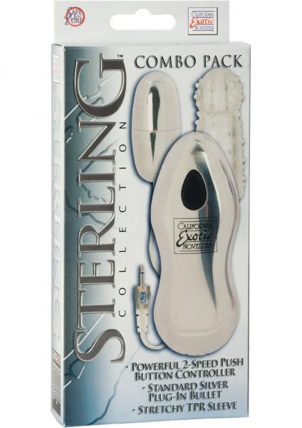 Sterling Collection Combo Pack 3 Standard Silver Plug In Bullet With Sleeve 2 Speed Push Button Cont