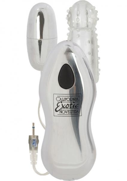 Sterling Collection Combo Pack 3 Standard Silver Plug In Bullet With Sleeve 2 Speed Push Button Cont