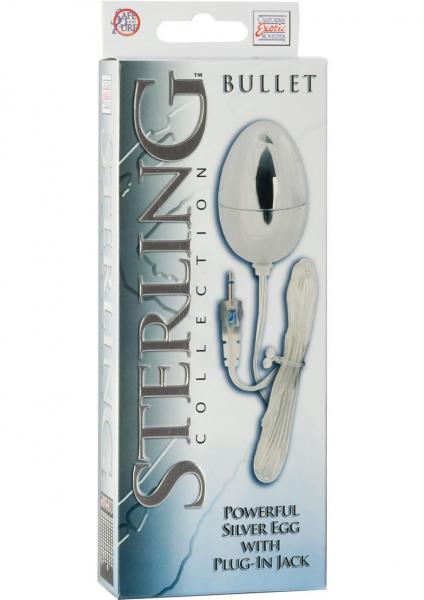 Sterling Collection Silver Bullet Powerful Silver Egg With Plug In Jack