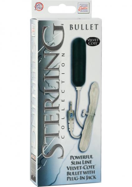 Sterling Slimline Velvet Cote Bullet Black