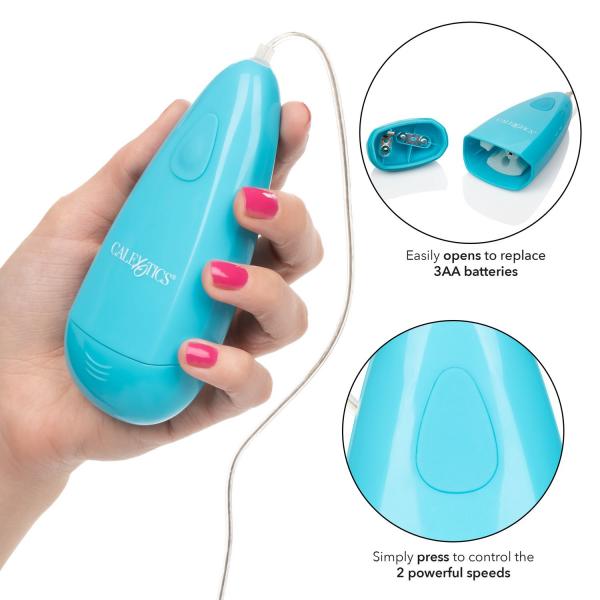 Classic Waterproof Gyrating Bullet Vibrator Blue
