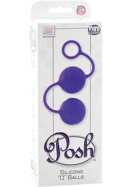 Posh Silicone O Balls Purple