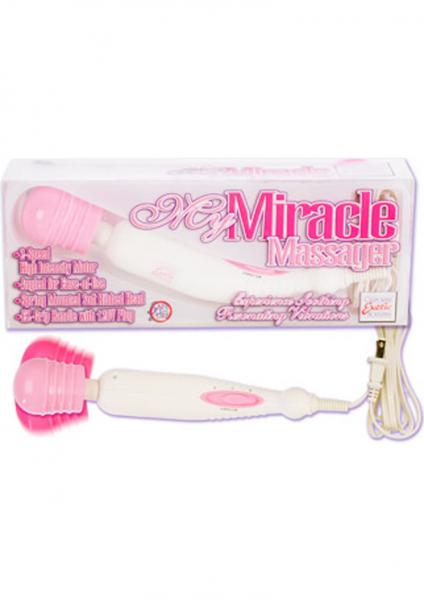My Miracle Massager 2 Speed 120 Volt 10.5 Inch White With Pink