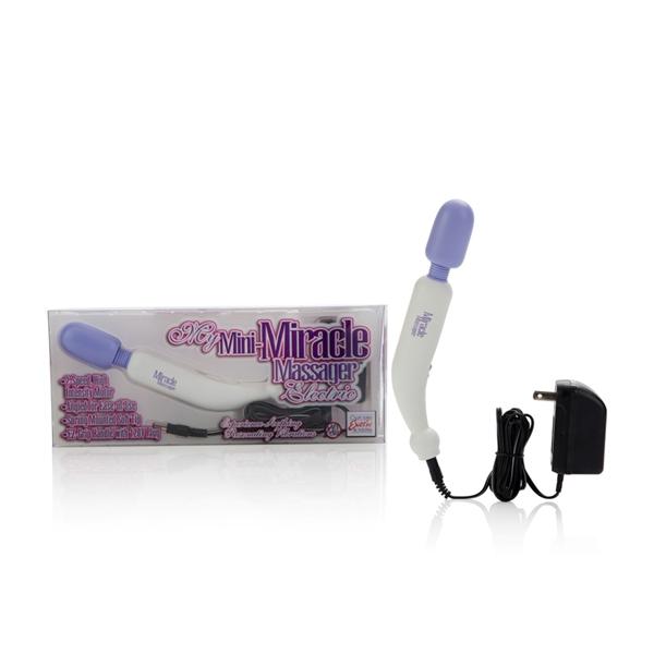 My Mini Miracle Massager Electric 2 Speed 120 Volt 8" White/Purple