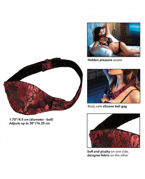 Scandal Hidden Pleasure Ball Gag Red O/S