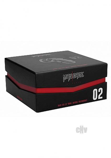 Man Cage Model 2 Chastity 3.5 Inches Cock Cage Black