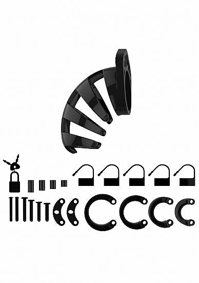 Man Cage Model 2 Chastity 3.5 Inches Cock Cage Black