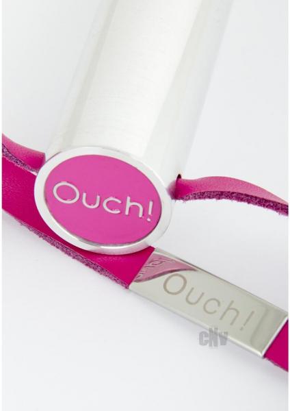 Ouch Leather Paddle Pink