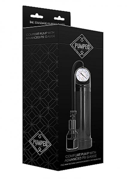 Pumped Comfort Pump Advanced Psi Gauge Black