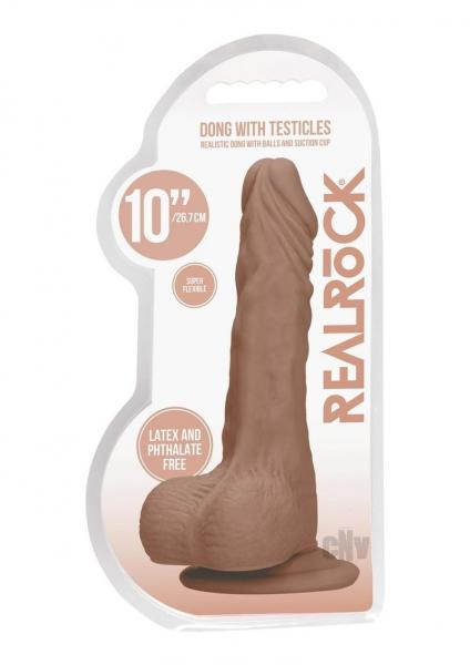 Realrock Dong With Balls 10 Tan