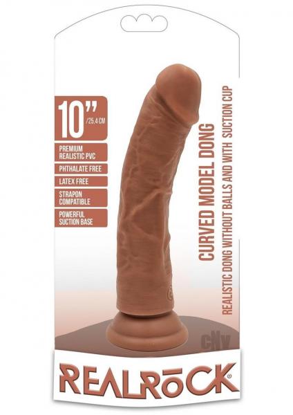 Realrock Curved Dildo 10 Tan