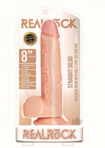 Realrock Straight W/Balls 8 Vanilla