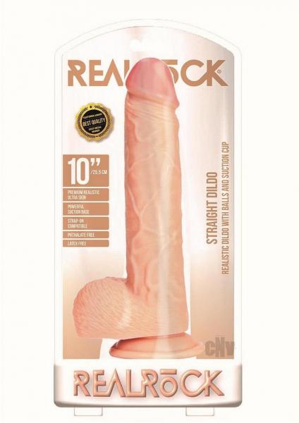 Realrock Straight W/Balls 10 Vanilla