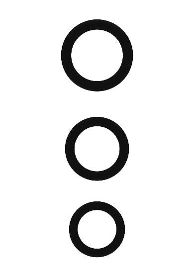 Sono No 25 Cock Ring Set Black 3 Piece