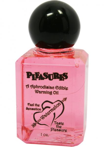 Pleasures Aphrodisiac Edible Warming Oil Watermelon 1oz