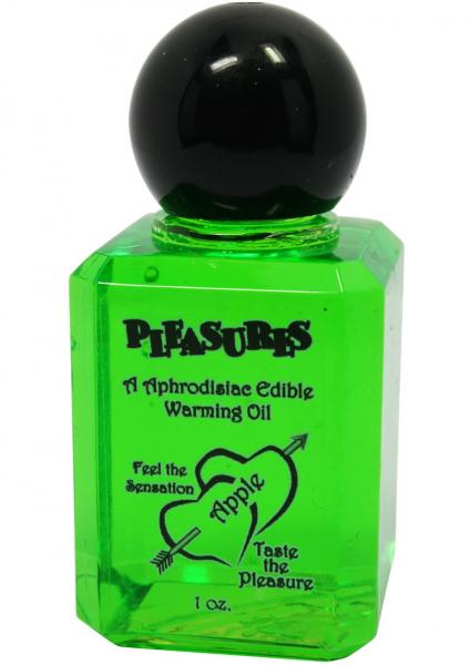 Pleasures Aphrodisiac Edible Warming Oil Apple 1oz